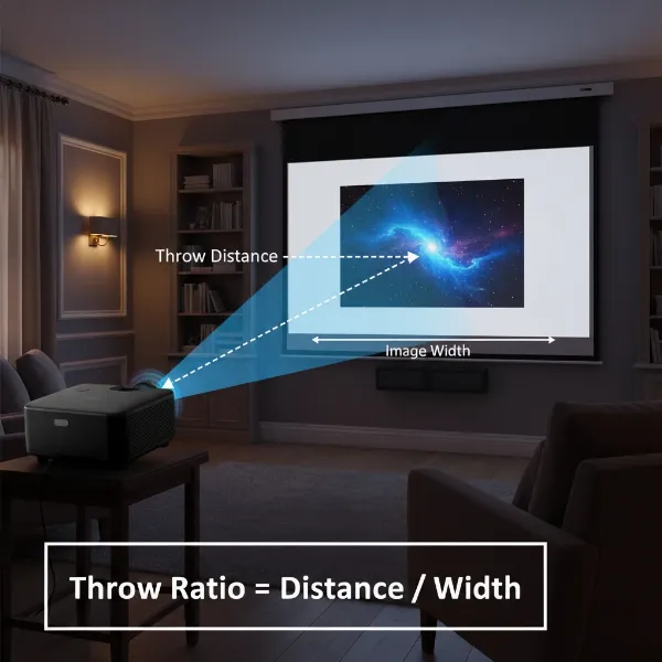 Understanding Throw Ratio: Correctly Placing Your Projector for Optimal Viewing
